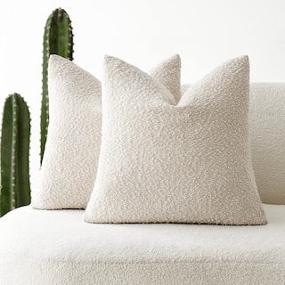 Foto 1 | Fundas De Almohada Foindtower Texturizadas Boucle De 45 X 45 Cm (paquete De 2) - Venta Internacional.