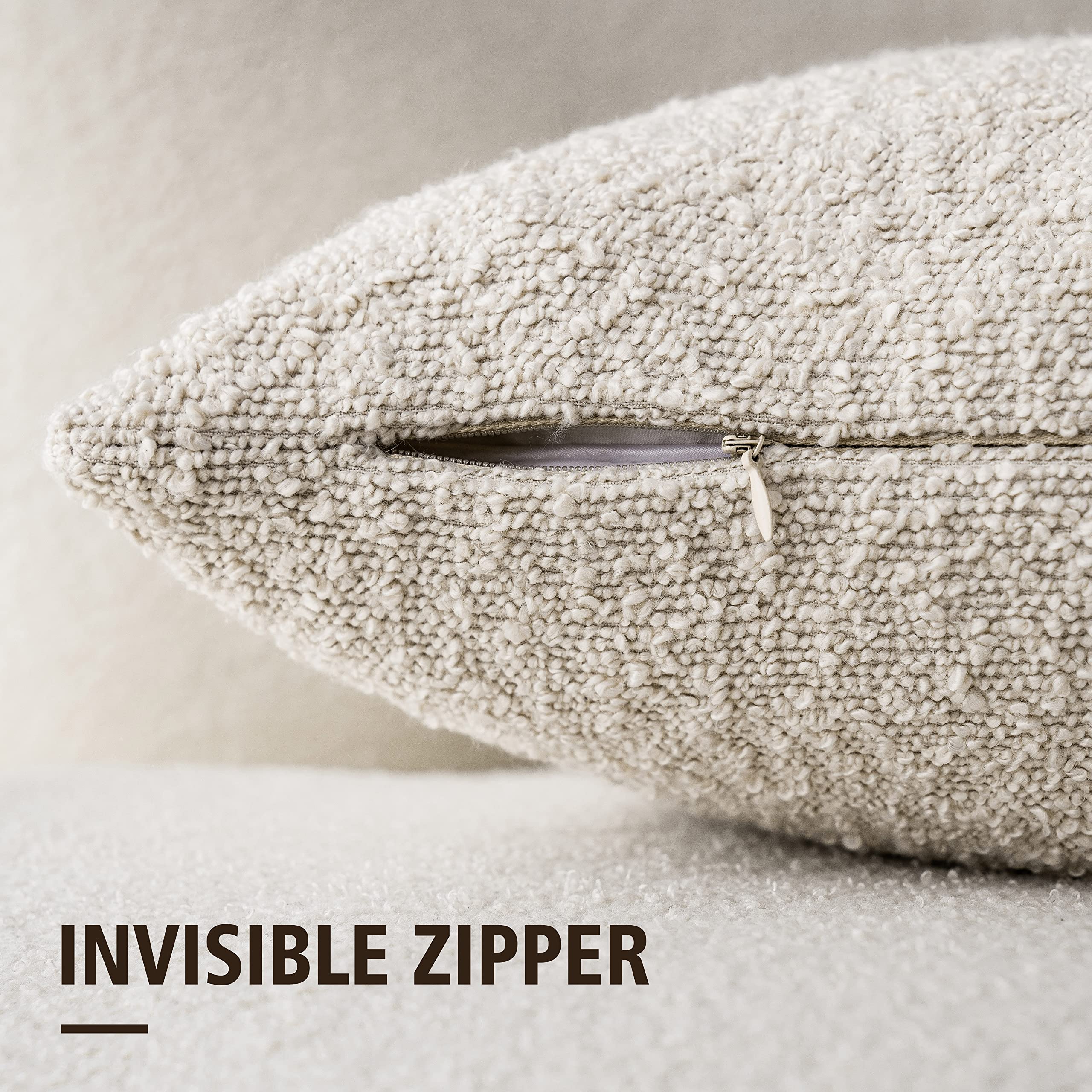 Foto 3 pulgar | Fundas De Almohada Foindtower Texturizadas Boucle De 45 X 45 Cm (paquete De 2) - Venta Internacional.