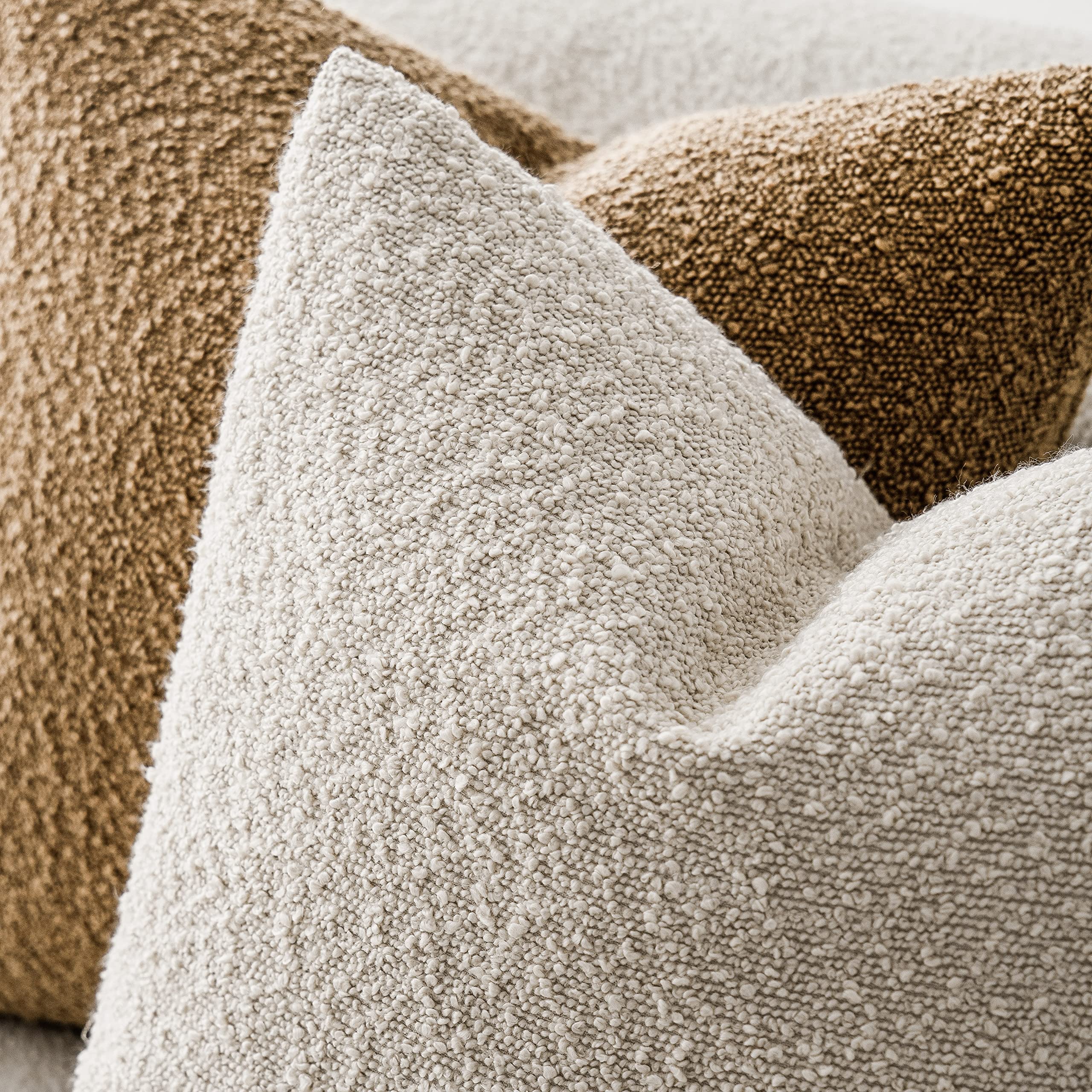 Foto 5 pulgar | Fundas De Almohada Foindtower Texturizadas Boucle De 45 X 45 Cm (paquete De 2) - Venta Internacional.