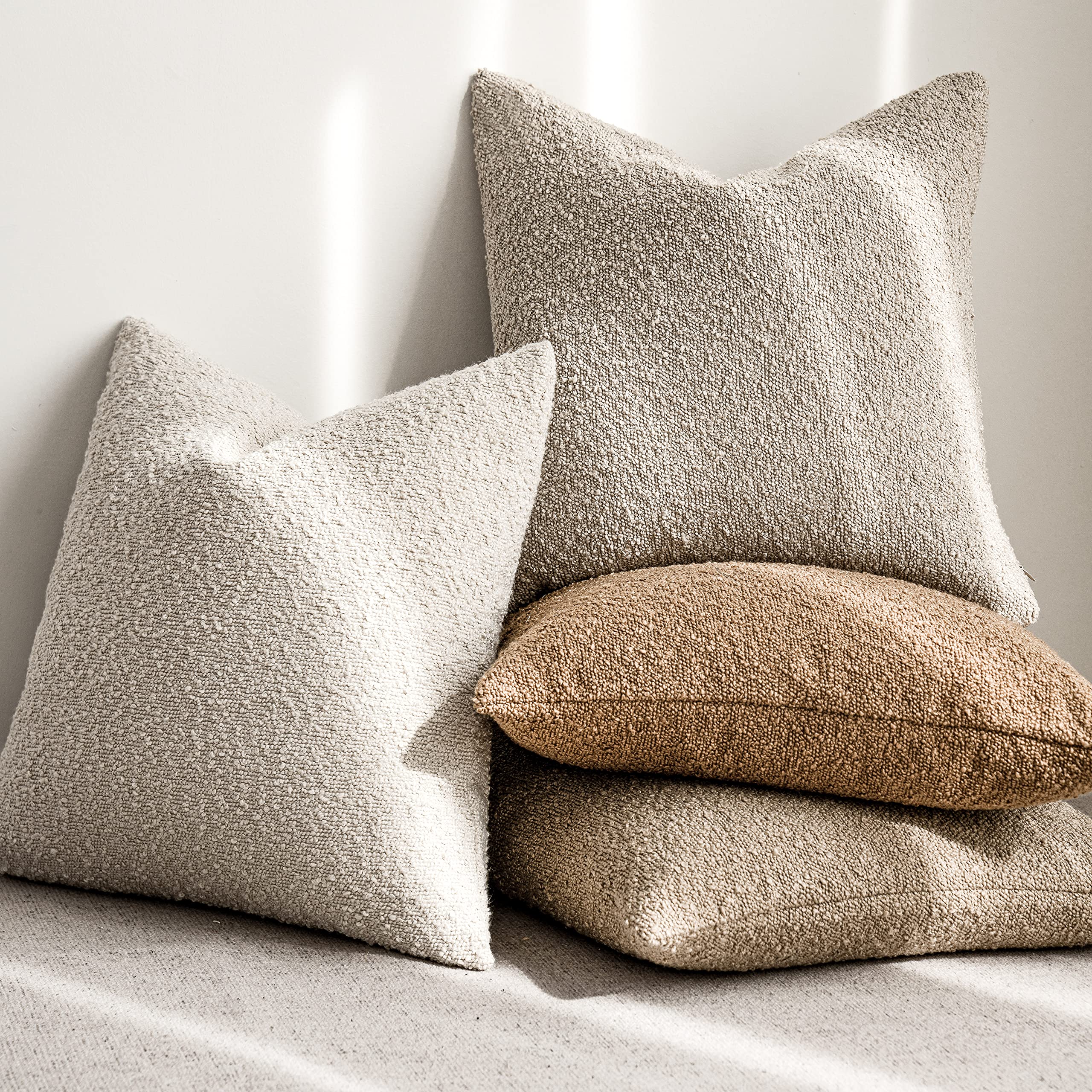Foto 7 pulgar | Fundas De Almohada Foindtower Texturizadas Boucle De 45 X 45 Cm (paquete De 2) - Venta Internacional.