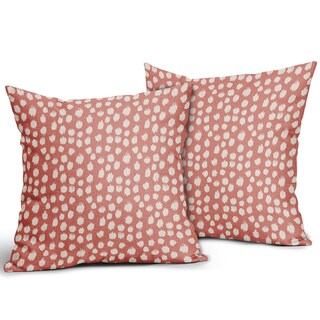 Foto 2 | Fundas de Almohada Sweetshow con Lunares de color Rosa y Crema de 40 cm Juego de 2 - Venta Internacional