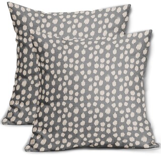 Foto 1 | Fundas de Almohada Sweetshow con Lunares Grises y Crema, Juego de 2 - Venta Internacional