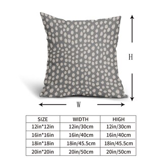 Foto 5 | Fundas de Almohada Sweetshow con Lunares Grises y Crema, Juego de 2 - Venta Internacional