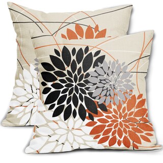 Foto 1 | Fundas de Almohada Sweetshow para Decoración de Halloween 45 x 45 cm Negro y Naranja