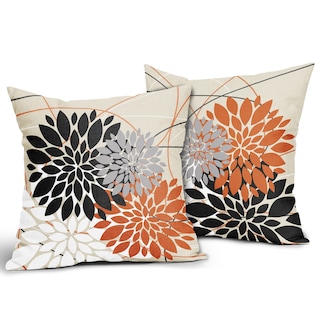 Foto 2 | Fundas de Almohada Sweetshow para Decoración de Halloween 45 x 45 cm Negro y Naranja