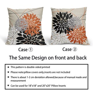 Foto 6 | Fundas de Almohada Sweetshow para Decoración de Halloween 45 x 45 cm Negro y Naranja