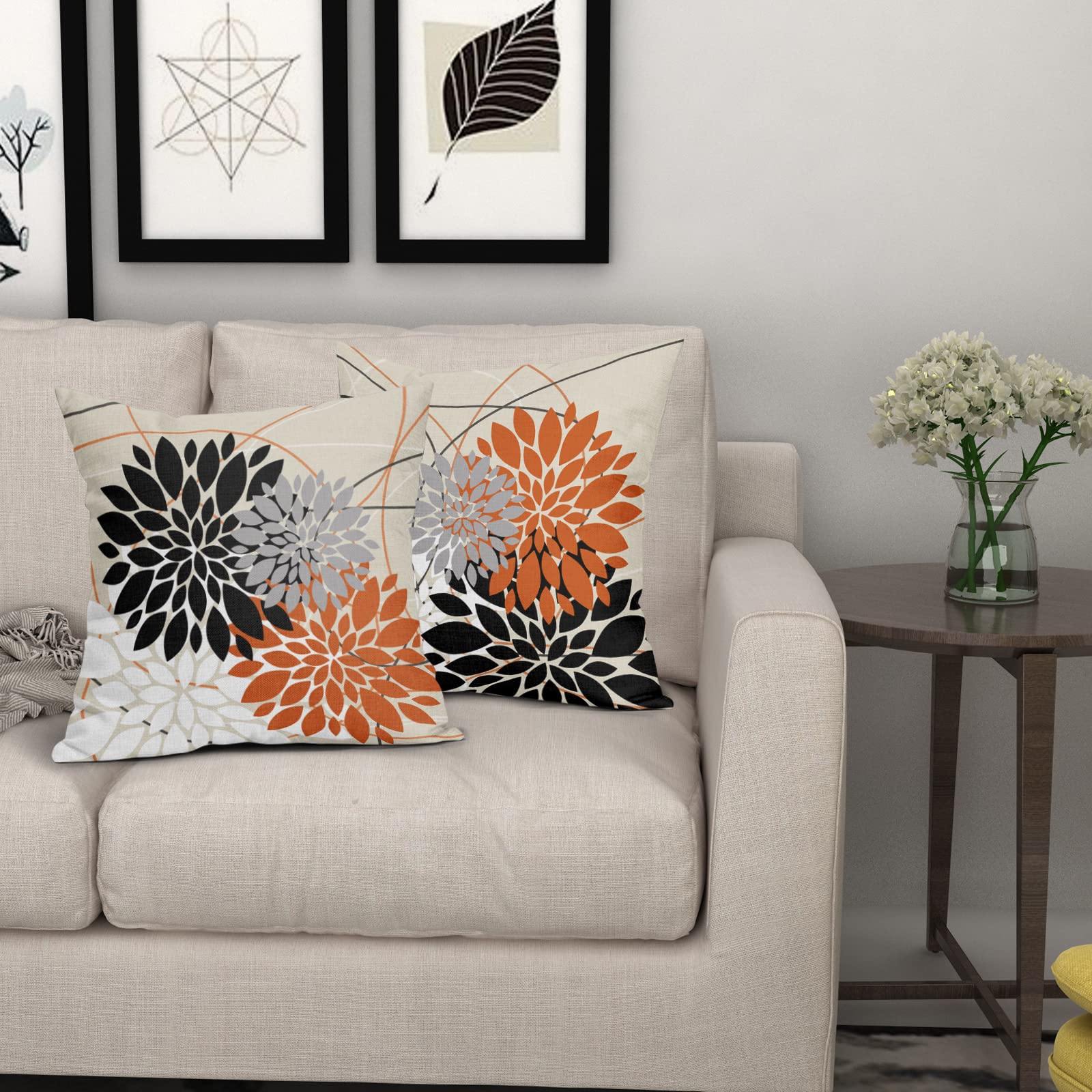 Foto 7 | Fundas de Almohada Sweetshow para Decoración de Halloween 45 x 45 cm Negro y Naranja