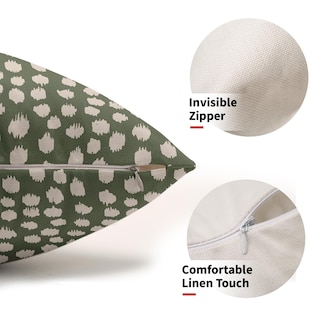 Foto 3 | Fundas de Almohada Sweetshow Verde Salvia Oscuro con Lunares Juego de 2 30 x 50 cm - Venta Internacional