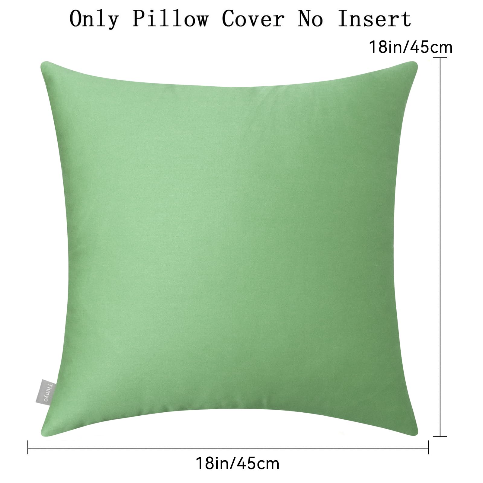 Foto 6 pulgar | Fundas de Cojín Thmyo de Algodón 100% 45 x 45 cm Paquete de 4 color Verde - Venta Internacional