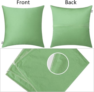 Foto 7 | Fundas de Cojín Thmyo de Algodón 100% 45 x 45 cm Paquete de 4 color Verde - Venta Internacional