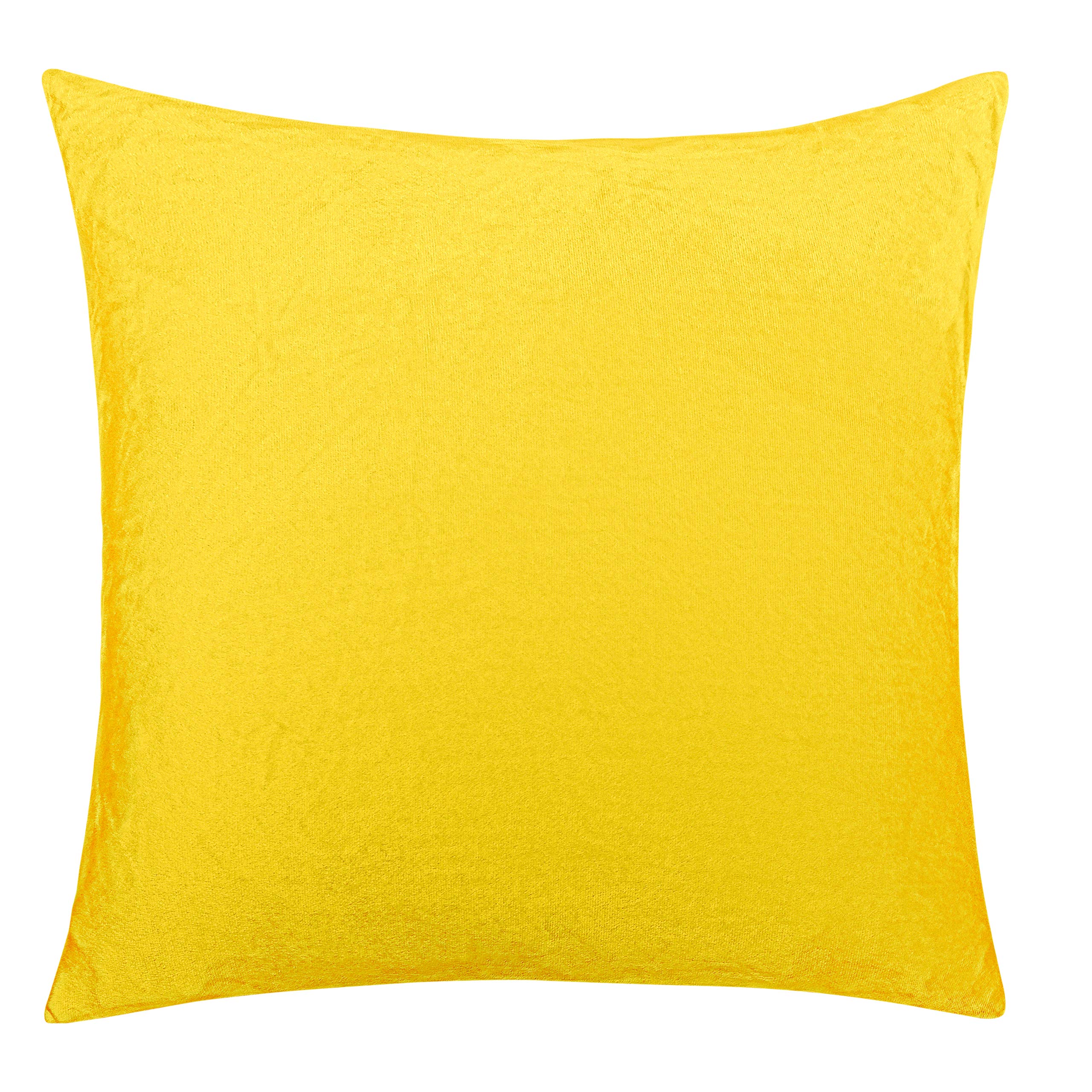 Foto 2 pulgar | Funda de Almohada de Terciopelo Cuadrada con Cremallera Amarillo 60 x 60 cm - Venta Internacional