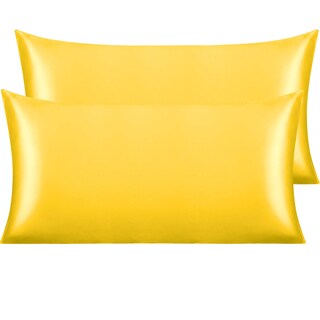 Foto 1 | Fundas de Almohada NTBAY Satin King Size 20 x 36 Pulgadas Amarillas Paquete de 2 - Venta Internacional