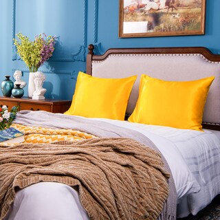 Foto 6 | Fundas de Almohada NTBAY Satin King Size 20 x 36 Pulgadas Amarillas Paquete de 2 - Venta Internacional