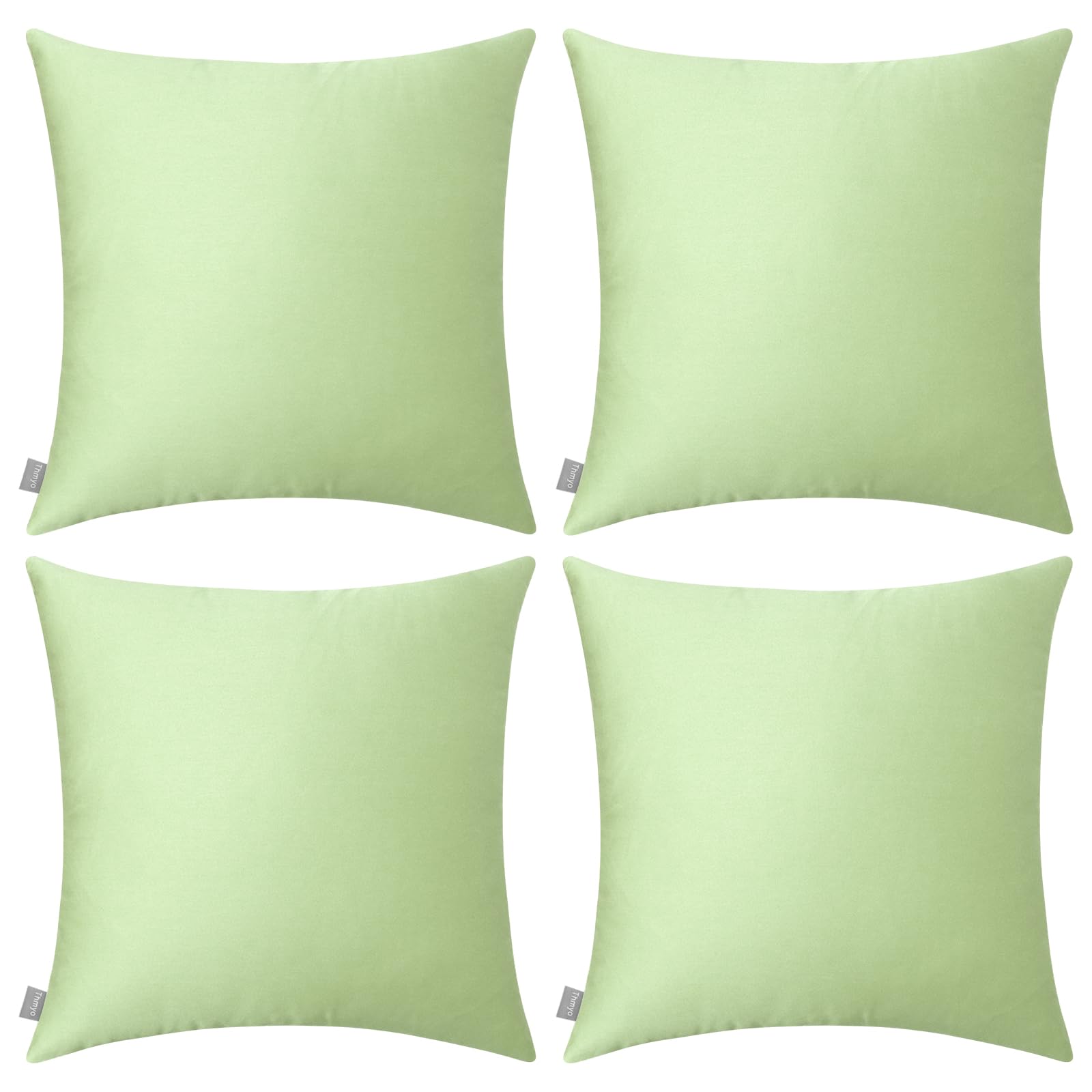 Foto 2 pulgar | Funda de Cojín Thmyo 100% Algodón 40 X 40 Cm color Verde Guisante Claro - Venta Internacional