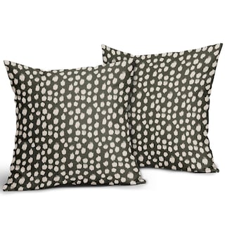Foto 2 | Fundas de Almohada Sweetshow con Lunares Verdes 40x40 cm Juego de 2 - Venta Internacional