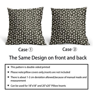 Foto 6 | Fundas de Almohada Sweetshow con Lunares Verdes 40x40 cm Juego de 2 - Venta Internacional