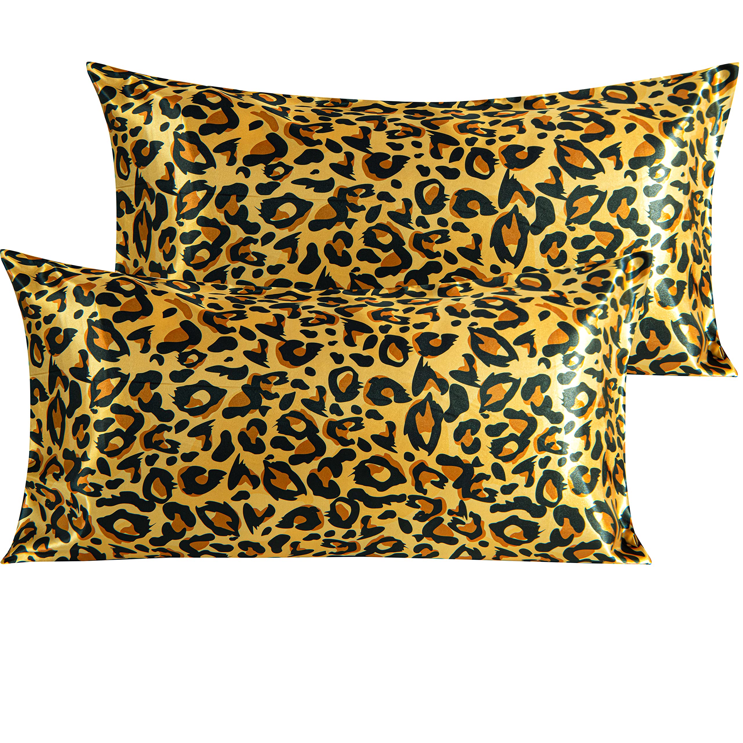 Foto 2 pulgar | Fundas de Almohada Ntbay Satin King 20 X 36 Pulgadas Amarillo con Negro - Venta Internacional