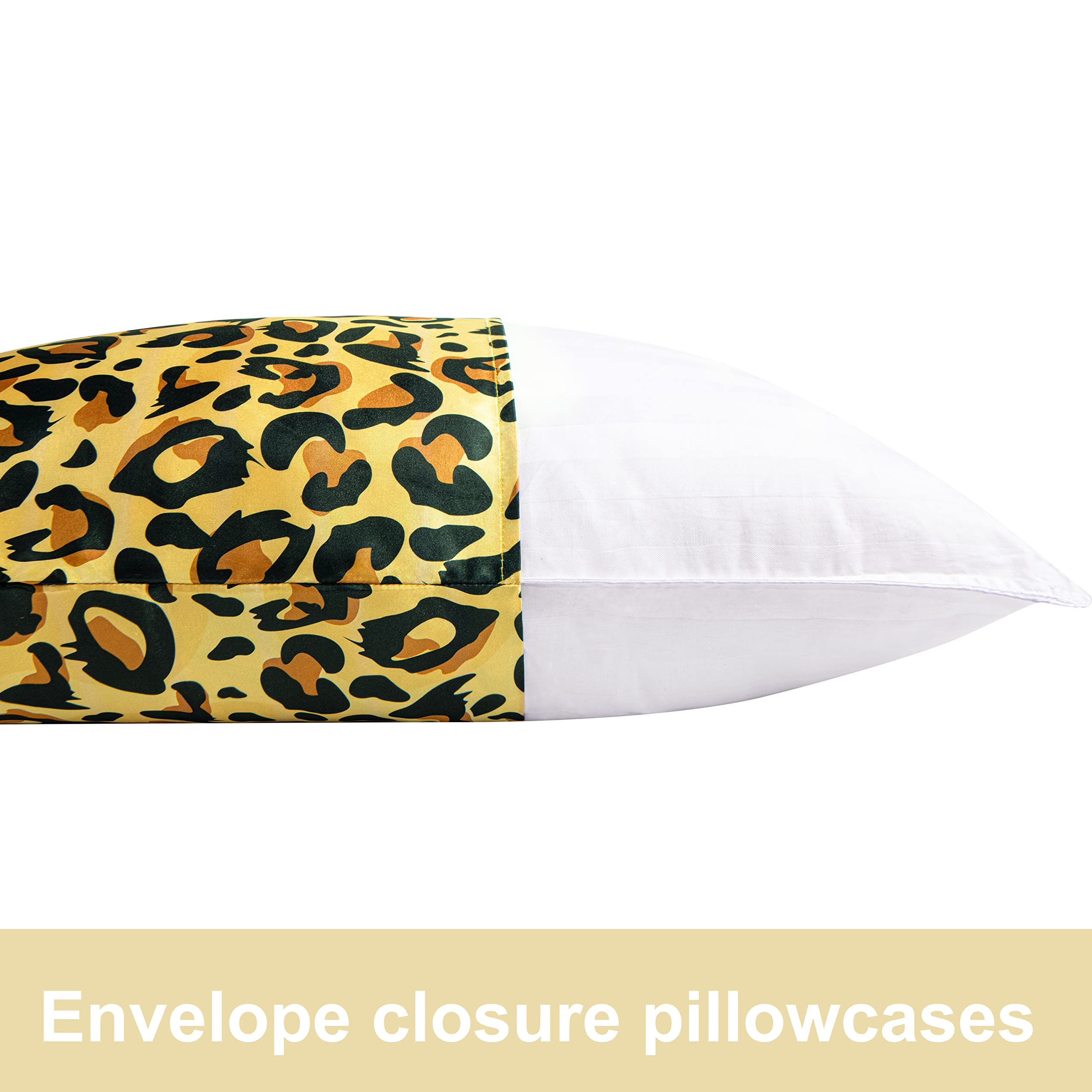 Foto 5 pulgar | Fundas de Almohada Ntbay Satin King 20 X 36 Pulgadas Amarillo con Negro - Venta Internacional