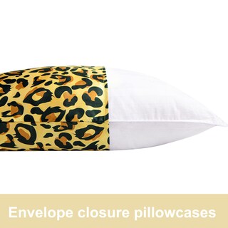 Foto 4 | Fundas de Almohada Ntbay Satin King 20 X 36 Pulgadas Amarillo con Negro - Venta Internacional