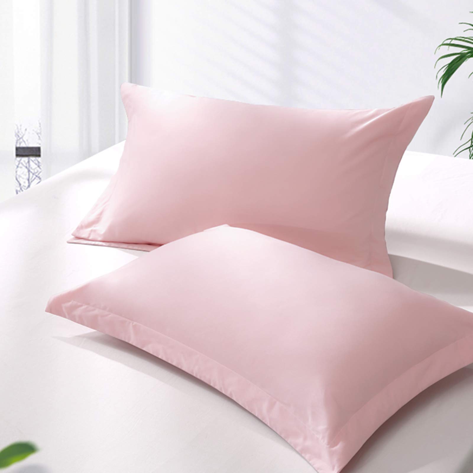 Foto 6 pulgar | Fundas de Almohada Ntbay 500 Hilos Algodón Egipcio Rosa 2 Piezas - Venta Internacional
