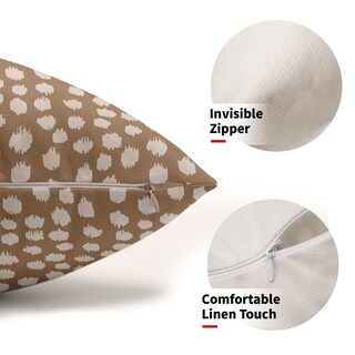 Foto 3 | Fundas de Almohada Sweetshow con Lunares Marrones 30 x 50 cm 2 Piezas- Venta Internacional