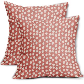 Foto 1 | Fundas de Almohada Sweetshow con Lunares Rosa Coral 50 x 50 cm 2 Piezas - Venta Internacional