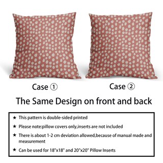 Foto 6 | Fundas de Almohada Sweetshow con Lunares Rosa Coral 50 x 50 cm 2 Piezas - Venta Internacional