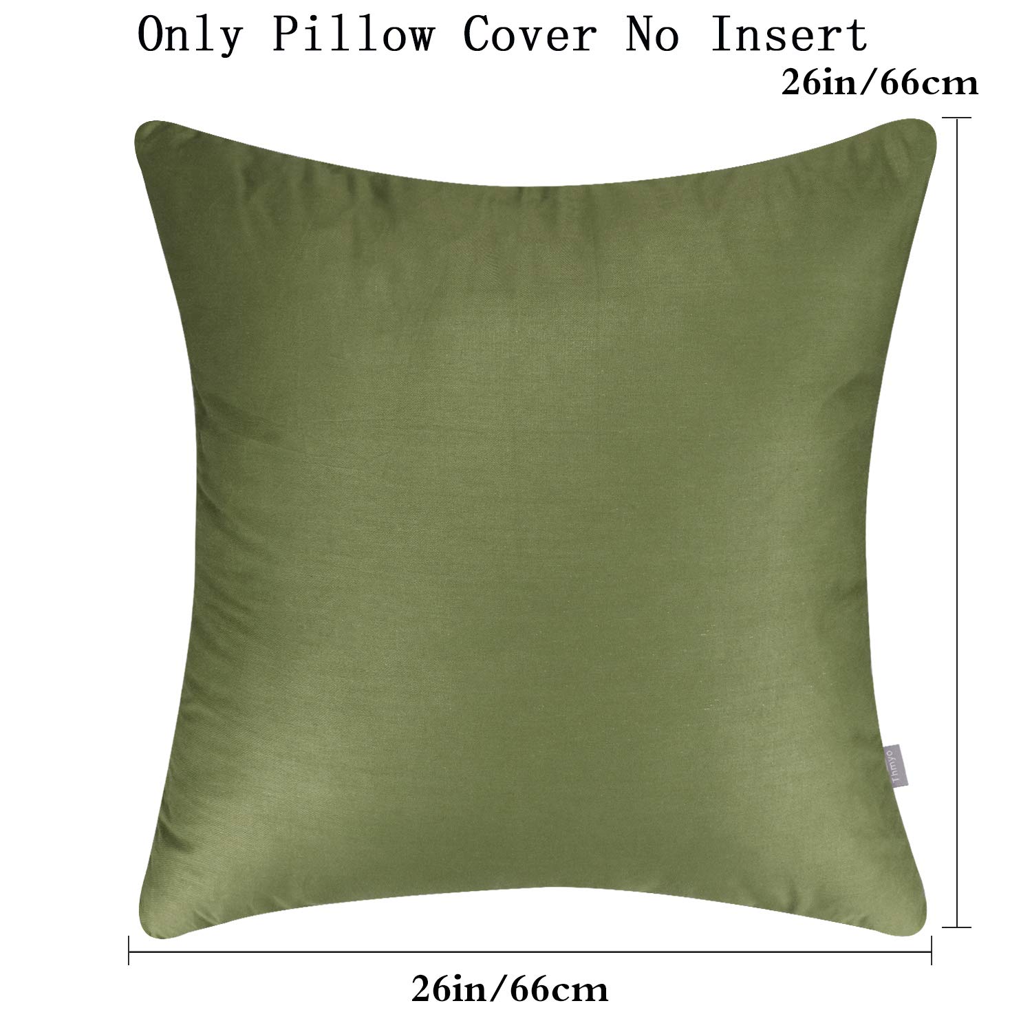 Foto 3 pulgar | Funda de Cojín Thmyo 66 x 66 cml Verde Oliva 4 Unidades - Venta Internacional