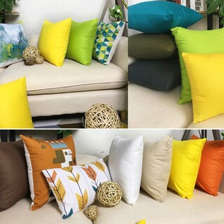 Foto 5 | Funda de Cojín Thmyo 66 x 66 cml Verde Oliva 4 Unidades - Venta Internacional
