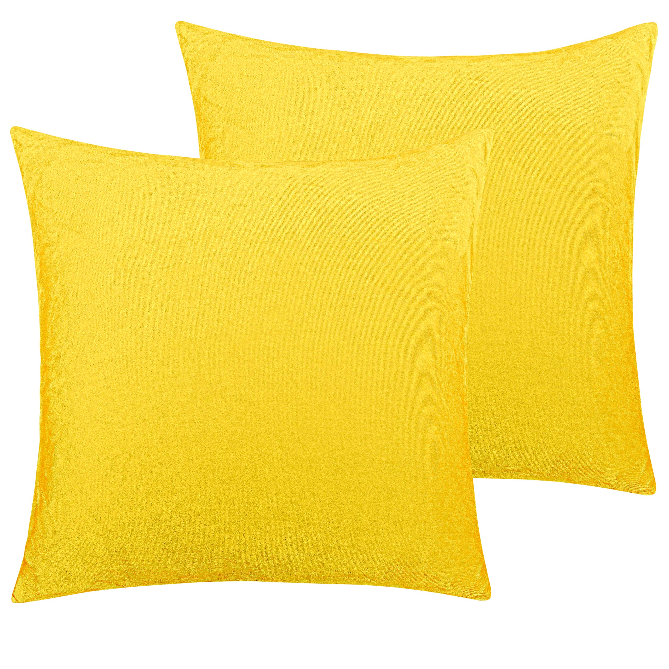 Foto 2 pulgar | Fundas de Almohada Ntbay de Terciopelo Amarillo 2 Piezas- Venta Internacional.