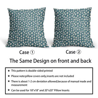 Foto 6 | Fundas de Almohada Sweetshow Aqua Cream Dots 45 x 45 cm 2 Piezas - Venta Internacional