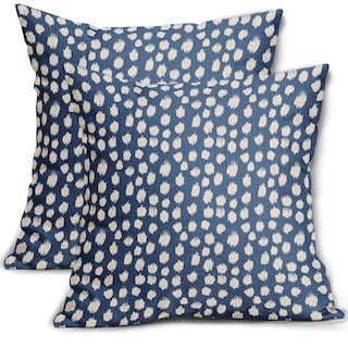 Foto 1 | Fundas de Almohada Sweetshow con Lunares Azules 2 Piezas - Venta Internacional
