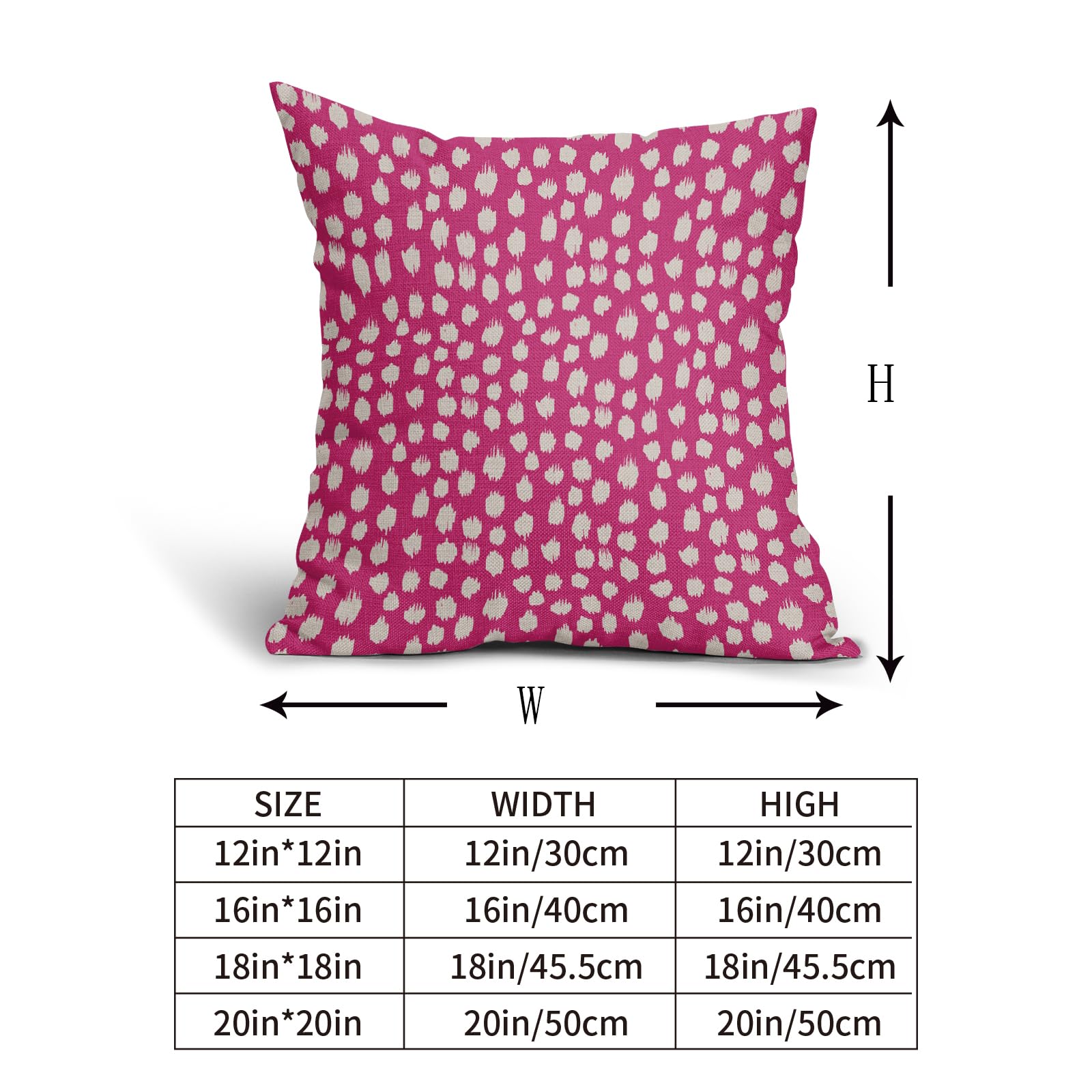 Foto 6 pulgar | Fundas de Almohada Sweetshow con Lunares Rosa 40 x 40 cm 2 Piezas - Venta Internacional