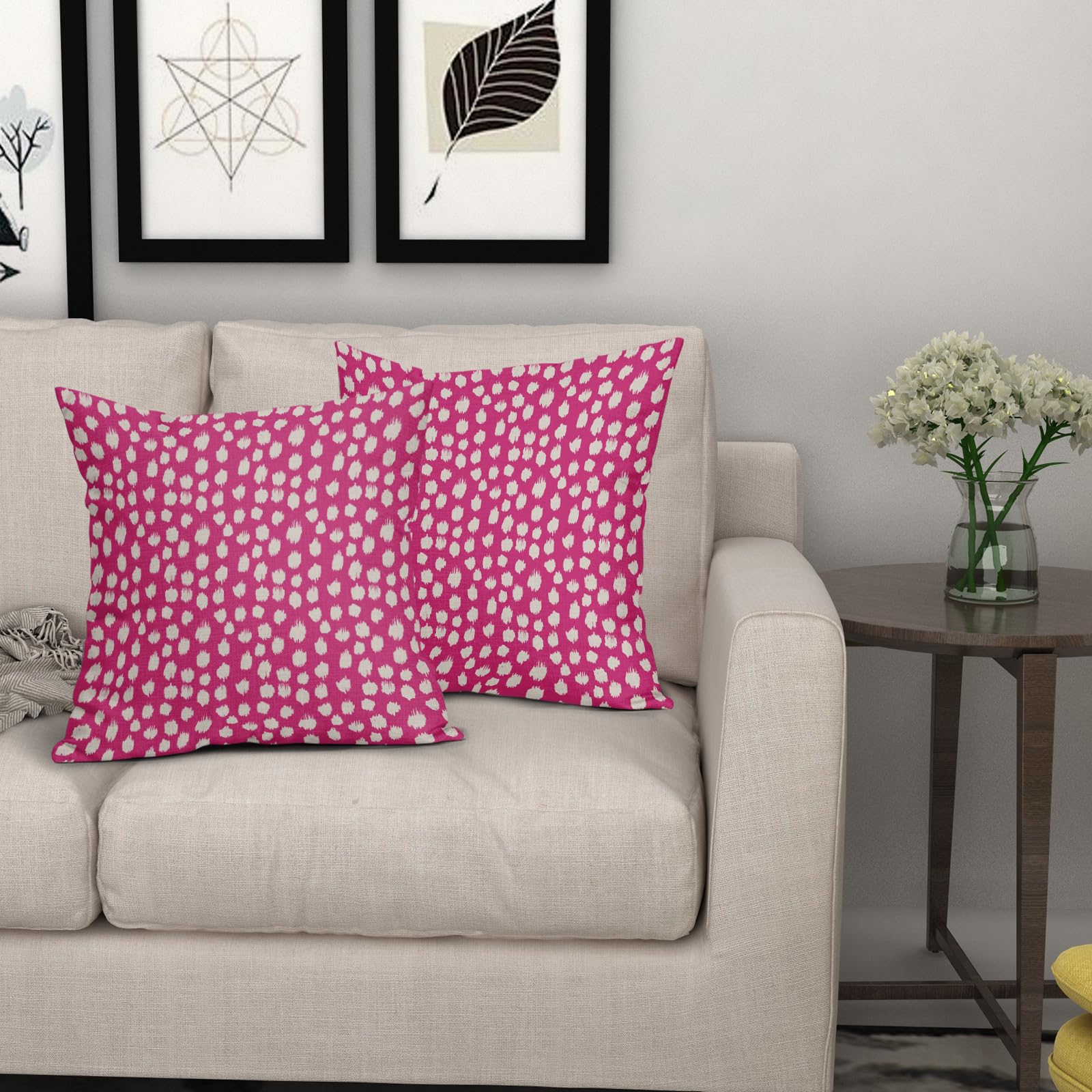 Foto 8 pulgar | Fundas de Almohada Sweetshow con Lunares Rosa 40 x 40 cm 2 Piezas - Venta Internacional