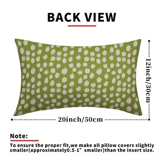 Foto 4 | Fundas de Almohada Sweetshow con Lunares Verde Lima 30 x 50 cm 2 Piezas- Venta Internacional