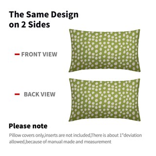 Foto 5 | Fundas de Almohada Sweetshow con Lunares Verde Lima 30 x 50 cm 2 Piezas- Venta Internacional