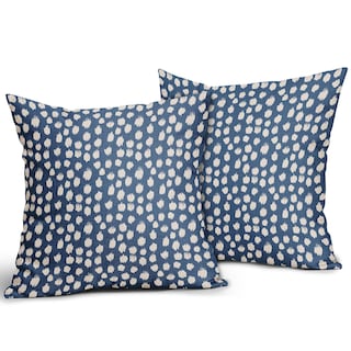 Foto 2 | Fundas de Almohada Sweetshow con Lunares Azules 50 x 50 cm 2 Piezas - Venta Internacional