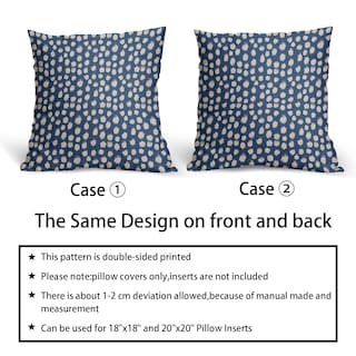 Foto 6 | Fundas de Almohada Sweetshow con Lunares Azules 50 x 50 cm 2 Piezas - Venta Internacional