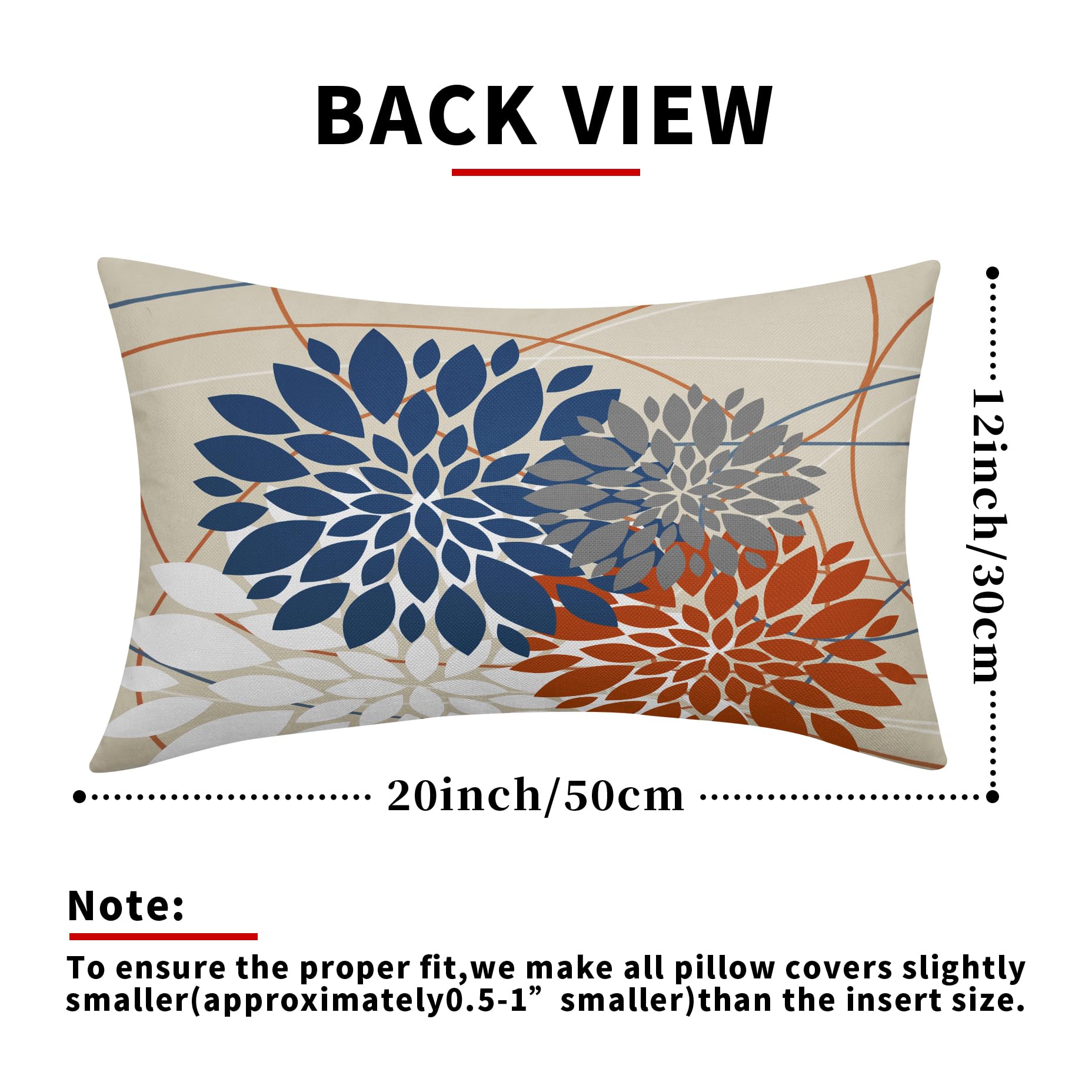 Foto 5 pulgar | Juego de 2 Fundas de Almohada Sweetshow Dalia 30 x 50 cm - Venta Internacional