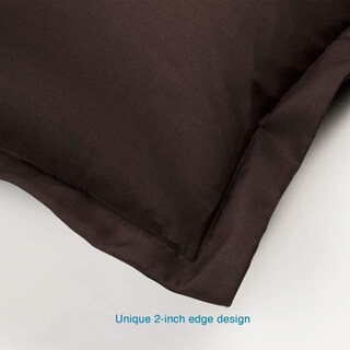 Foto 5 | 2 Fundas de Almohada Flxxie Microfiber Queen Marrón Oscuro - Venta Internacional