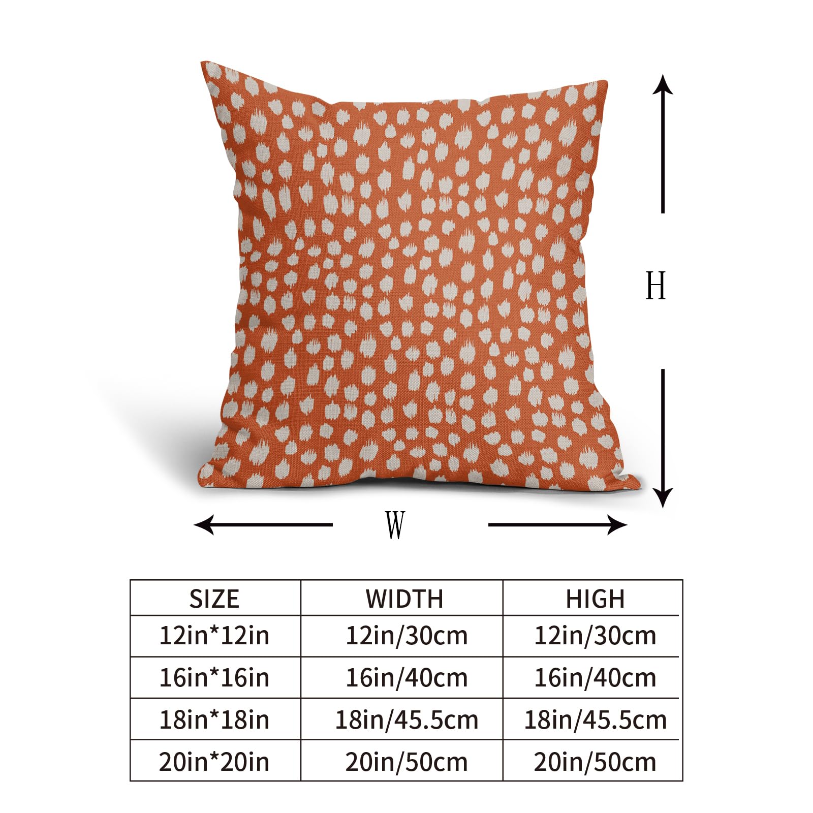 Foto 6 pulgar | Fundas de Almohada Sweetshow con Lunares Anaranjados Juego de 2 - Venta Internacional