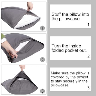 Foto 7 | Fundas para Almohadas Ntbay 2 Piezas-Venta Internacional
