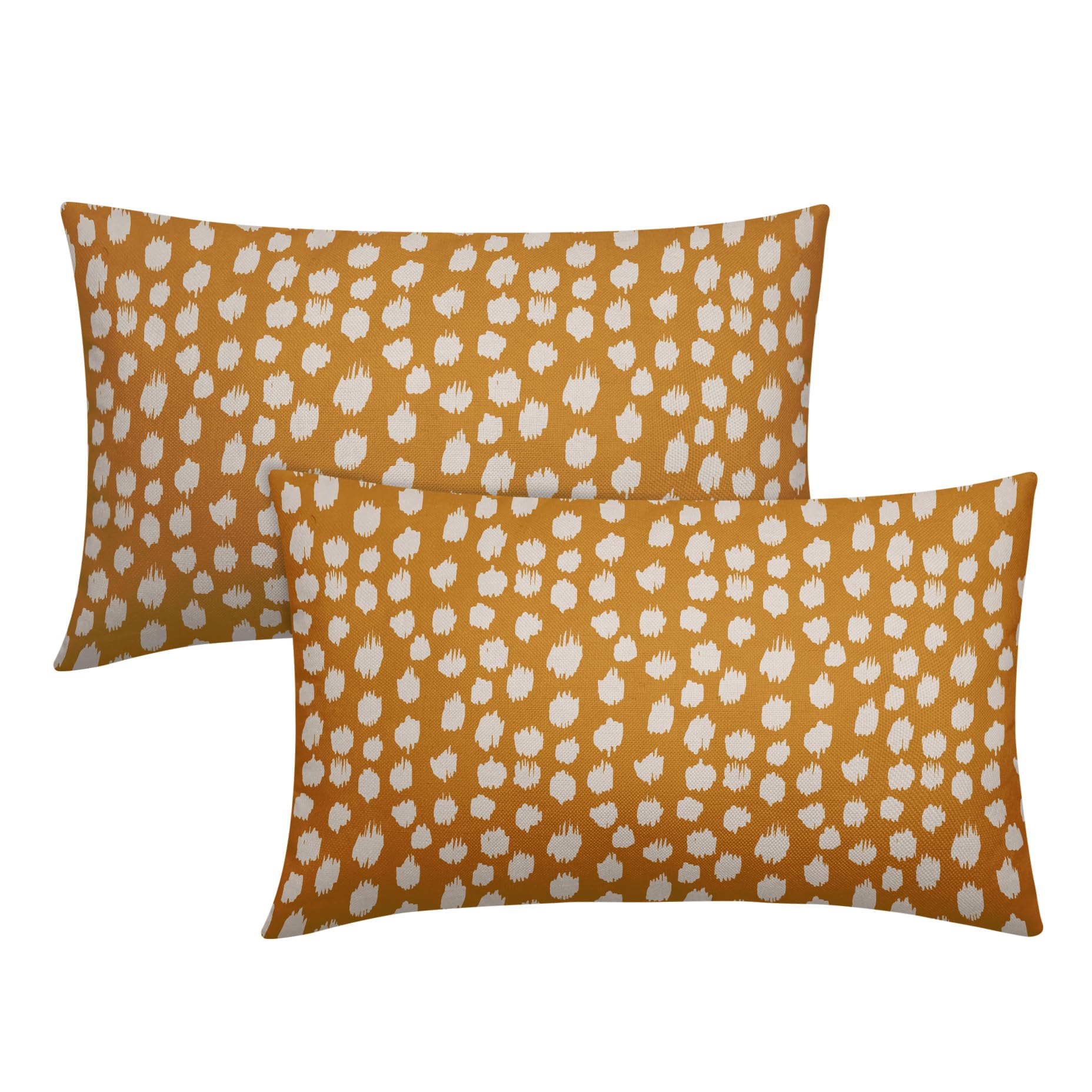 Foto 2 pulgar | Fundas de Almohada Sweetshow con Lunares Amarillo Mostaza y Crema - Venta Internacional
