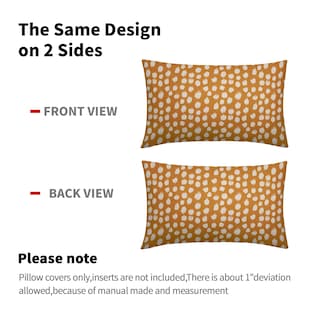 Foto 5 | Fundas de Almohada Sweetshow con Lunares Amarillo Mostaza y Crema - Venta Internacional