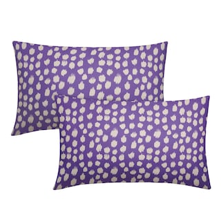 Foto 1 | Fundas de Almohada Sweetshow con Lunares Morados y Crema - Venta Internacional
