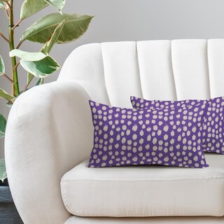 Foto 2 | Fundas de Almohada Sweetshow con Lunares Morados y Crema - Venta Internacional