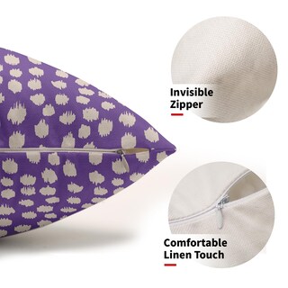 Foto 3 | Fundas de Almohada Sweetshow con Lunares Morados y Crema - Venta Internacional