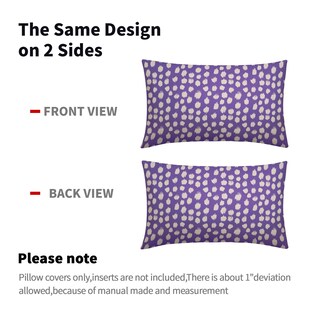 Foto 5 | Fundas de Almohada Sweetshow con Lunares Morados y Crema - Venta Internacional