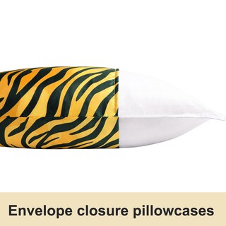 Foto 4 | Fundas de Almohada Ntbay Satin Queen Amarillo y Negro - Venta Internacional