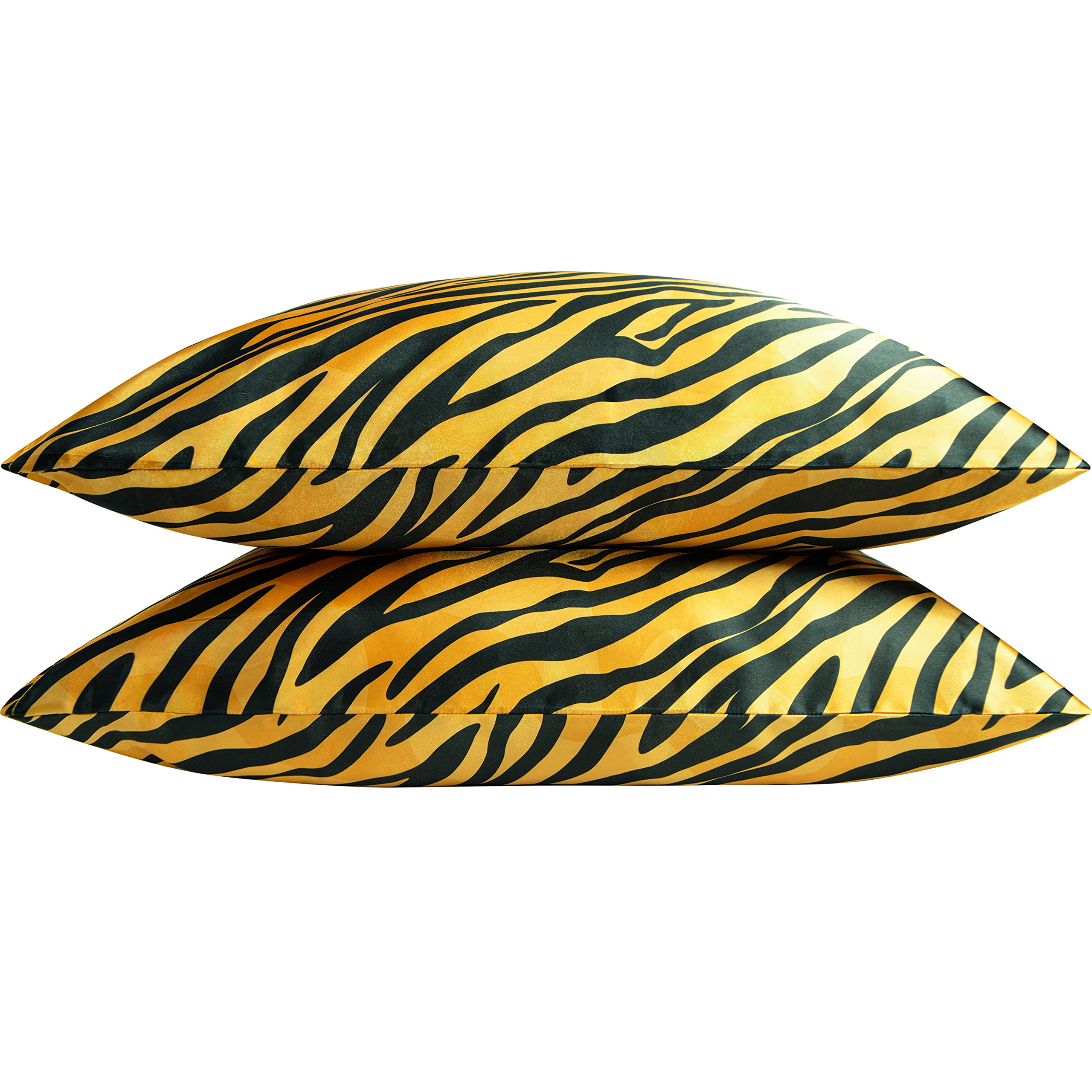 Foto 6 pulgar | Fundas de Almohada Ntbay Satin Queen Amarillo y Negro - Venta Internacional
